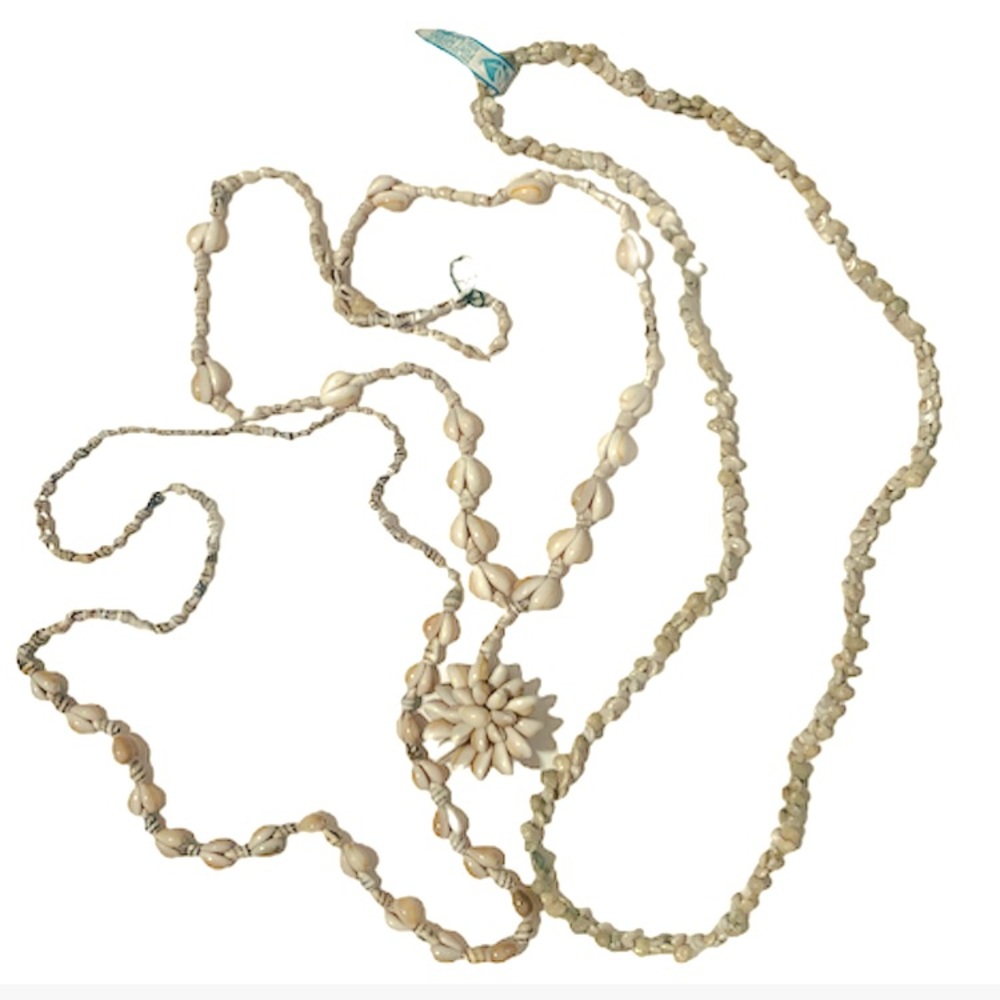 THREE shell necklaces